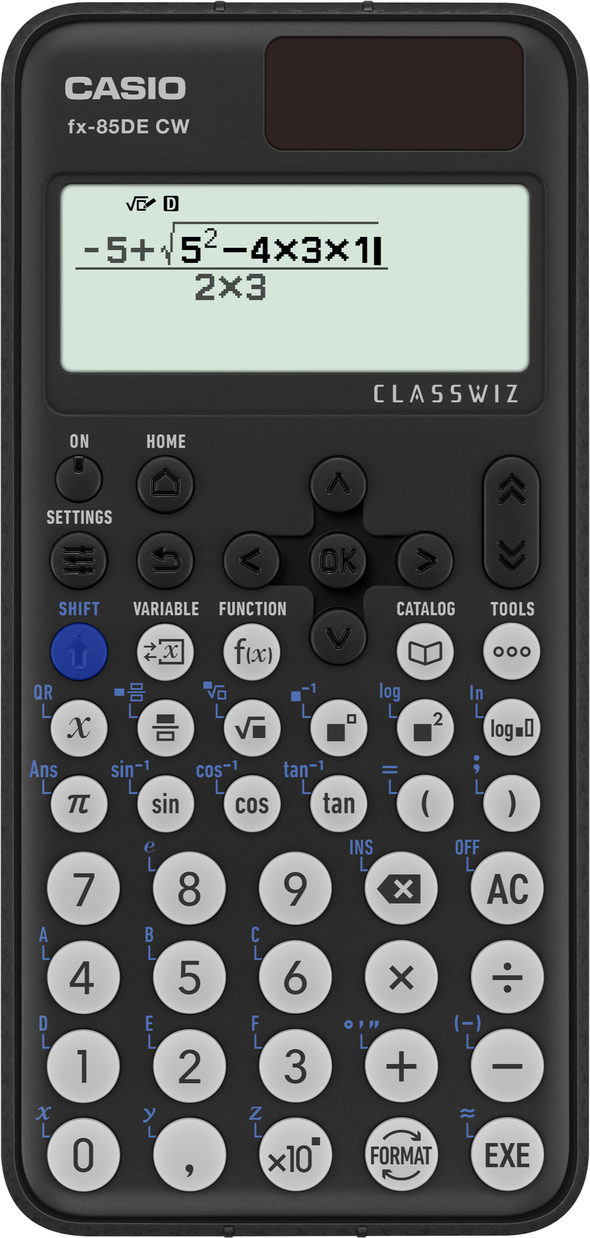 Casio FX-85DE CW  technisch-wissenschaftlicher Schultaschenrechner