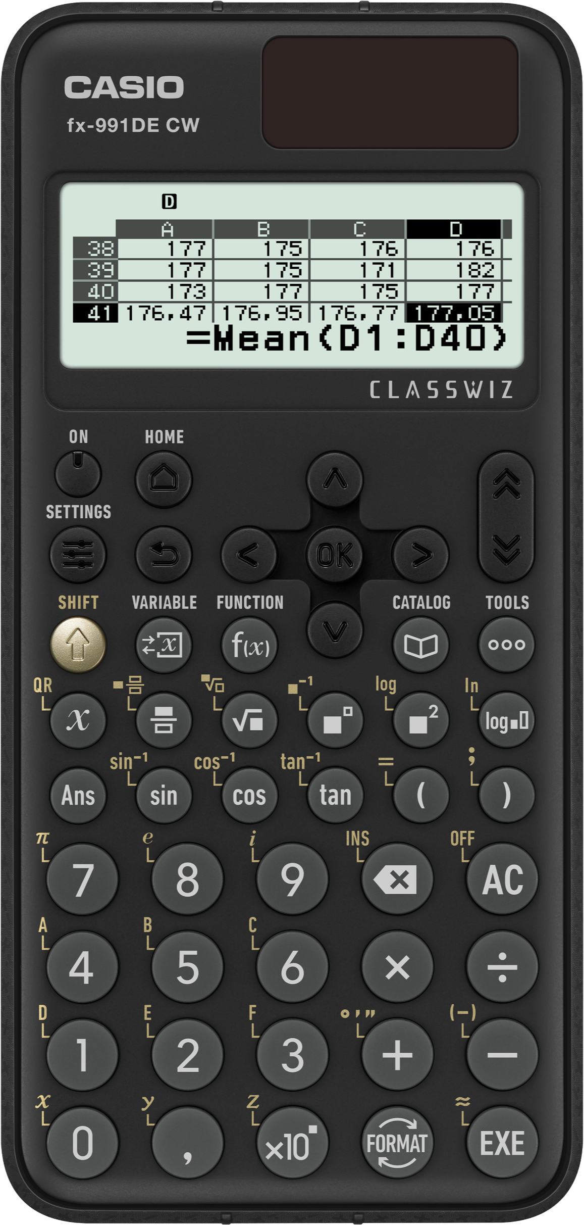 Casio FX-991DE CW technisch-wissenschaftlicher  Schultaschenrechner 