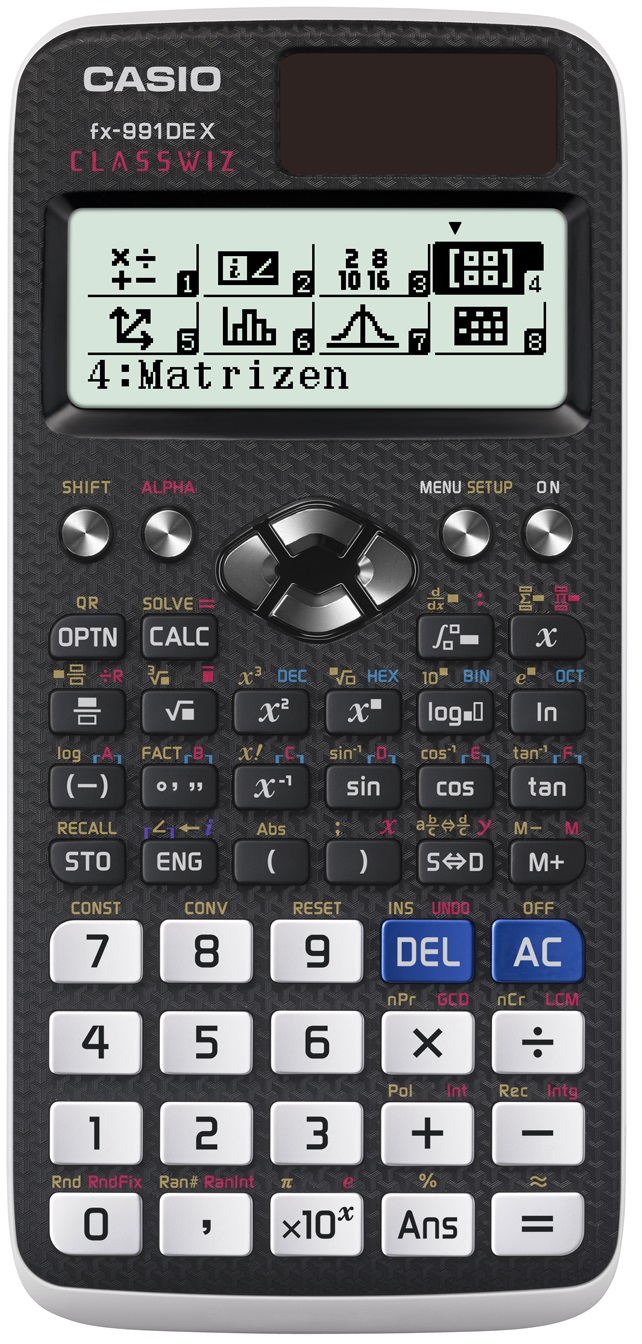 Casio FX-991DE X Classwiz technisch-wissenschaftlicher Schultaschenrechner Casio FX-991DE X Classwiz technisch-wissenschaftlicher Schultaschenrechner
