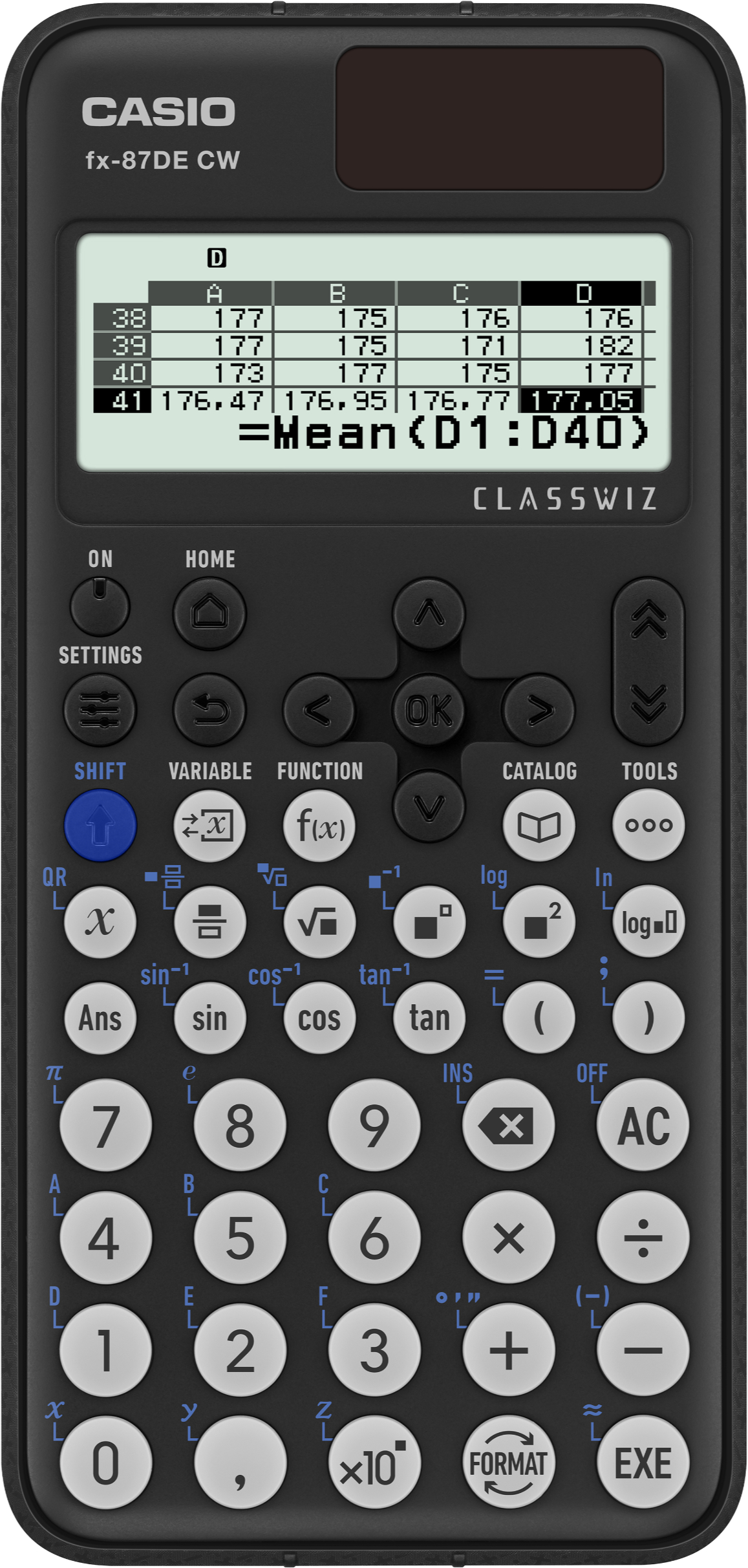 Casio FX-87DE CW technisch-wissenschaftlicher Schultaschenrechner