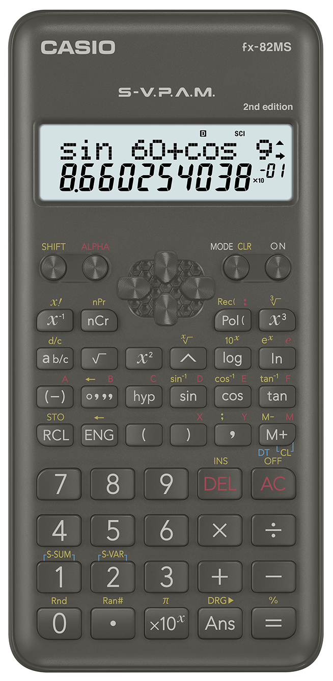 Casio FX-82 MS 2end Edition technisch-wissenschaftlicher Schultaschenrechner Casio FX-82 MS 2end Edition technisch-wissenschaftlicher Schultaschenrechner